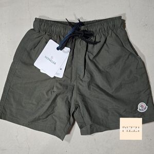 Moncler Swim Shorts Dark Green pockets New with Tags